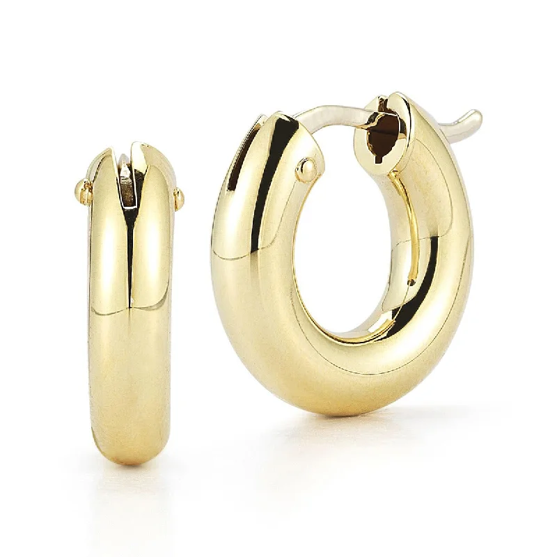 women’s holiday earrings-Small Round Hoop Earrings