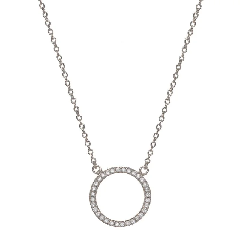 women’s custom necklaces-ETERNITY NECKLACE, SILVER