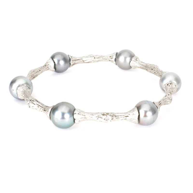 women’s sparkly bangles-Pearl Branch Bangle