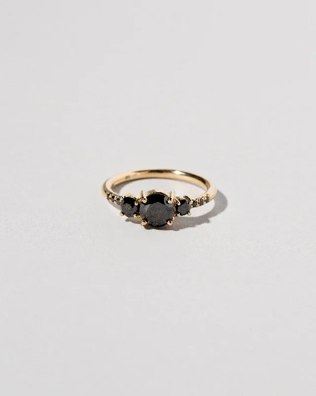 women’s gold rings-Orion Ring - Black Diamond