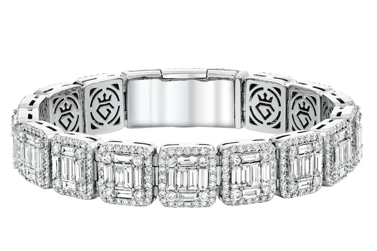 women’s diamond bangles-Illusion Tennis Bracelet