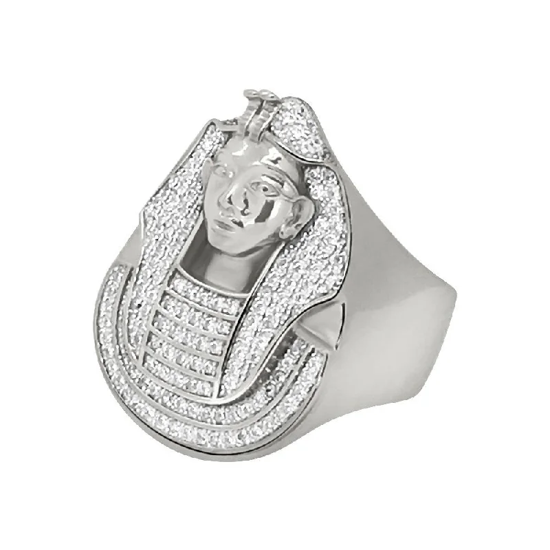 women’s elegant rings-.925 Sterling Silver CZ Pharaoh Ring