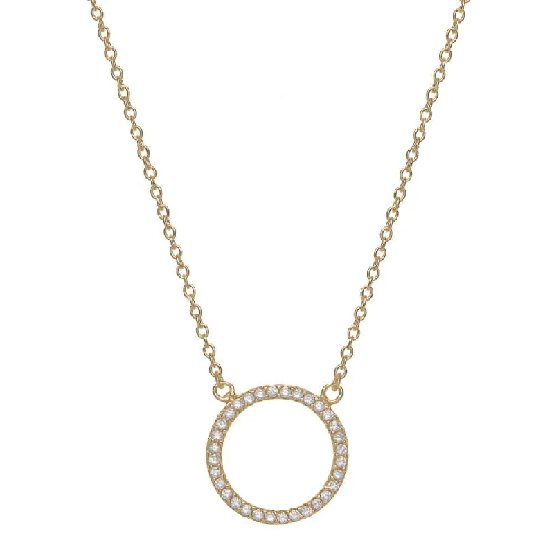 women’s gold pendant necklaces-ETERNITY NECKLACE, GOLD