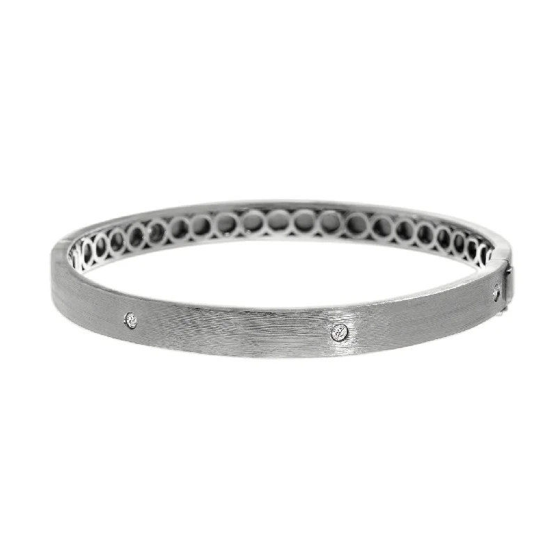 women’s adjustable bracelets-Nick Bangle Silver